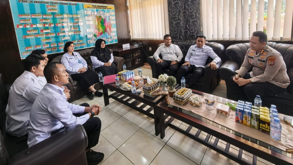 Perkuat Sinergitas, Kapolres Konawe Selatan Terima Kunjungan Kepala BNN Kota Kendari