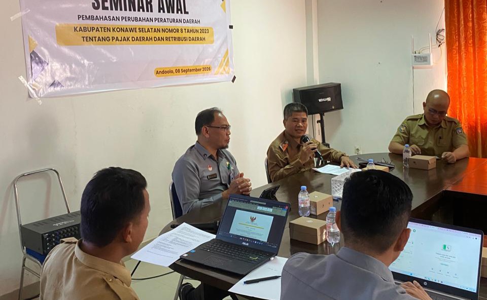 Perkuat Fondasi PAD Berkelanjutan, Bapenda Konsel Matangkan Perubahan Perda Pajak dan Retribusi