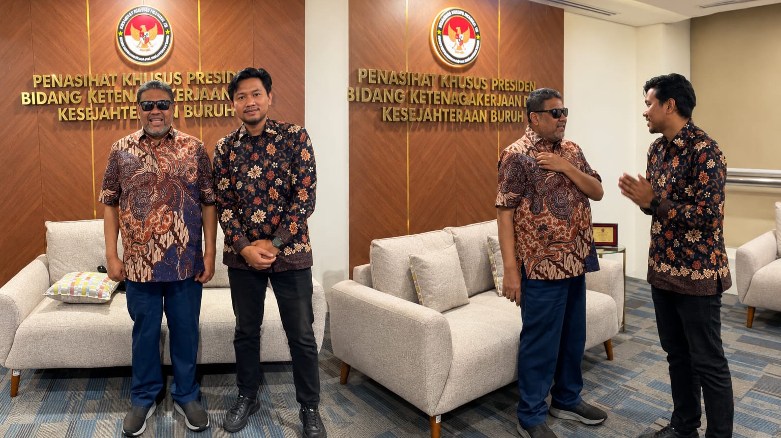 Bahas Persoalan Pekerja, KSBSI Sultra Temui Penasehat Khusus Presiden Said Iqbal