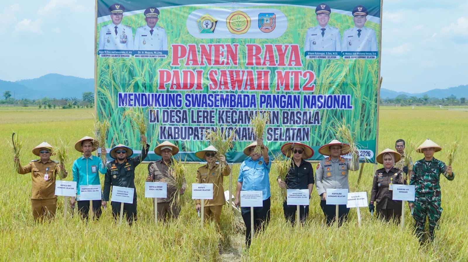 Panen Raya Padi Sawah di Basala, Pemkab Konsel Perkuat Ketahanan Pangan dan Produktivitas Pertanian