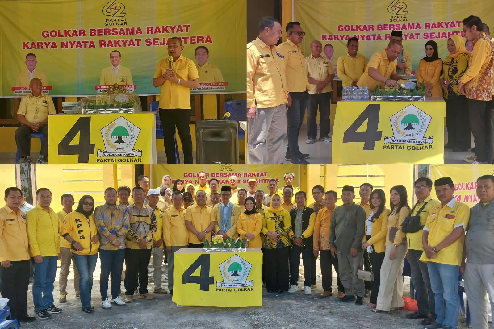 Peringati HUT ke-62, Golkar Konsel Tegaskan Komitmen Kader Hadir dan Bekerja Nyata untuk Masyarakat