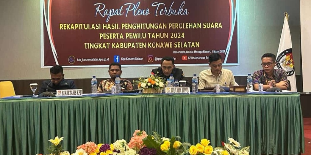 Daftar Caleg Peraih Kursi DPRD Konawe Selatan Berdasarkan Hasil Rekapitulasi Perolehan Suara Pemilu 2024