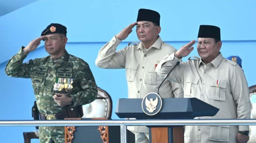 Presiden Prabowo Pimpin Upacara HUT ke-80 TNI di Monas, Tegaskan Komitmen Jaga Kedaulatan dan Sumber Daya Alam Indonesia