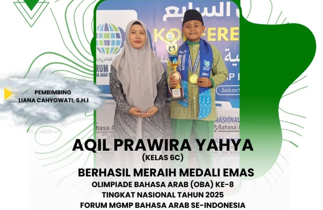 Membanggakan, Siswa MI Umushabri Kendari Aqil Prawira Yahya Raih Emas Olimpiade Bahasa Arab Tingkat Nasional