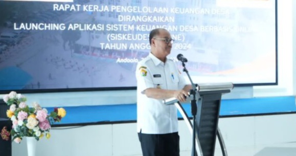 Launching Siskeudes Online, Bupati Surunuddin Minta Kades Kelola Keuangan Desa dengan Baik
