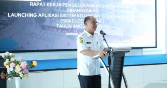 Launching Siskeudes Online, Bupati Surunuddin Minta Kades Kelola Keuangan Desa dengan Baik