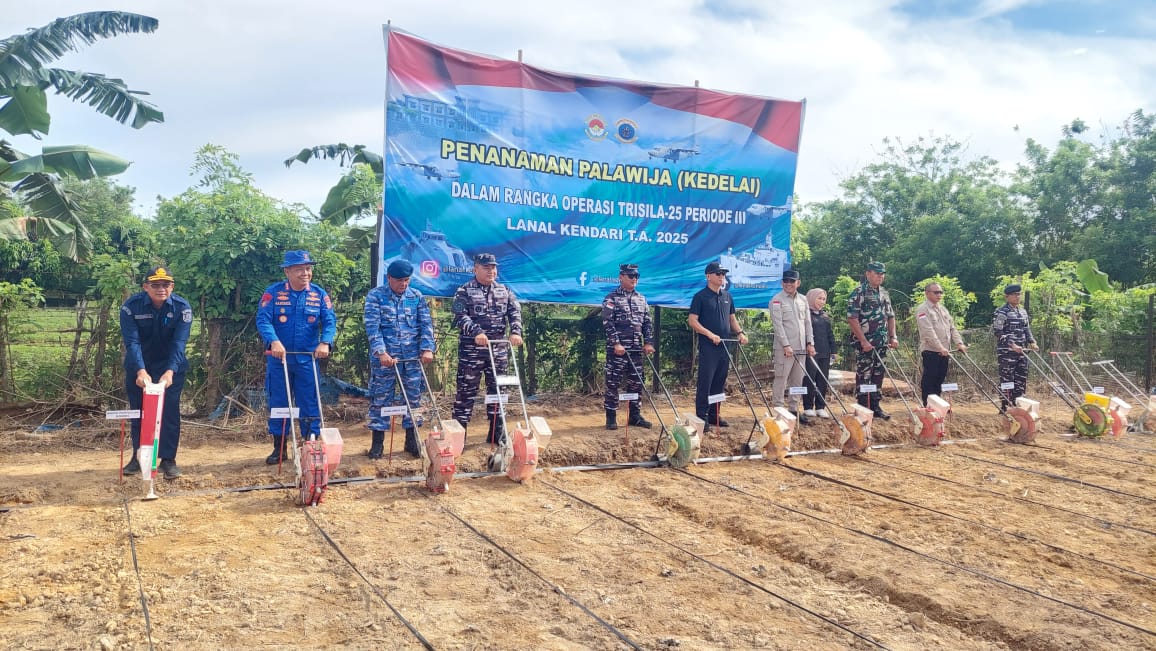 Pemkab Konawe Selatan-Lanal Kendari Sinergi Dukung Ketahanan Pangan Lewat Operasi Trisila-25