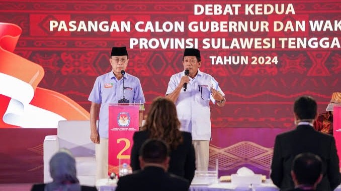 Debat Kedua Pilgub, ASR-Hugua Janji Junjung Tinggi Prinsip Kebenaran dan Kebaikan Jika Dipercaya Pimpin Sultra